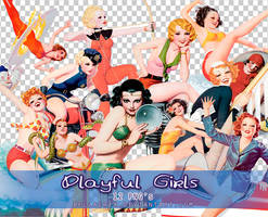 Playful Girls PNGs