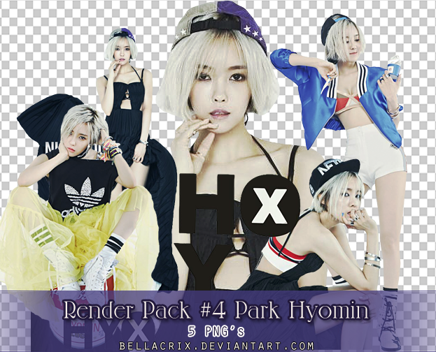 Render Pack #4 Park Hyomin Nice Body