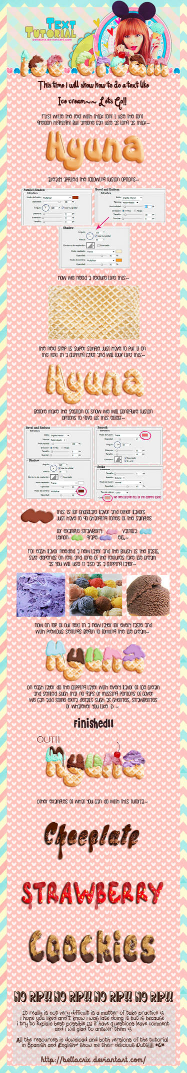 Ice Cream Text Tutorial