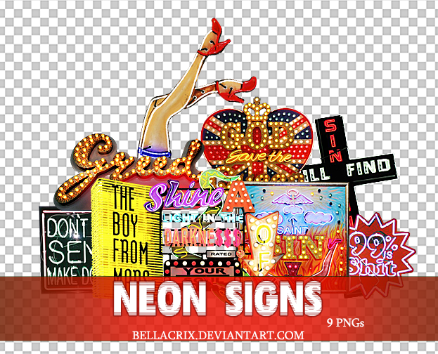 Neon Signs PNGs