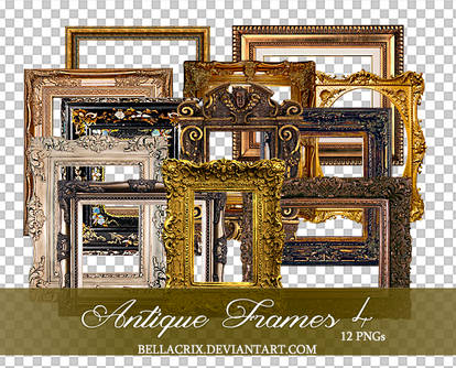 Antique Frames 4 PNGs