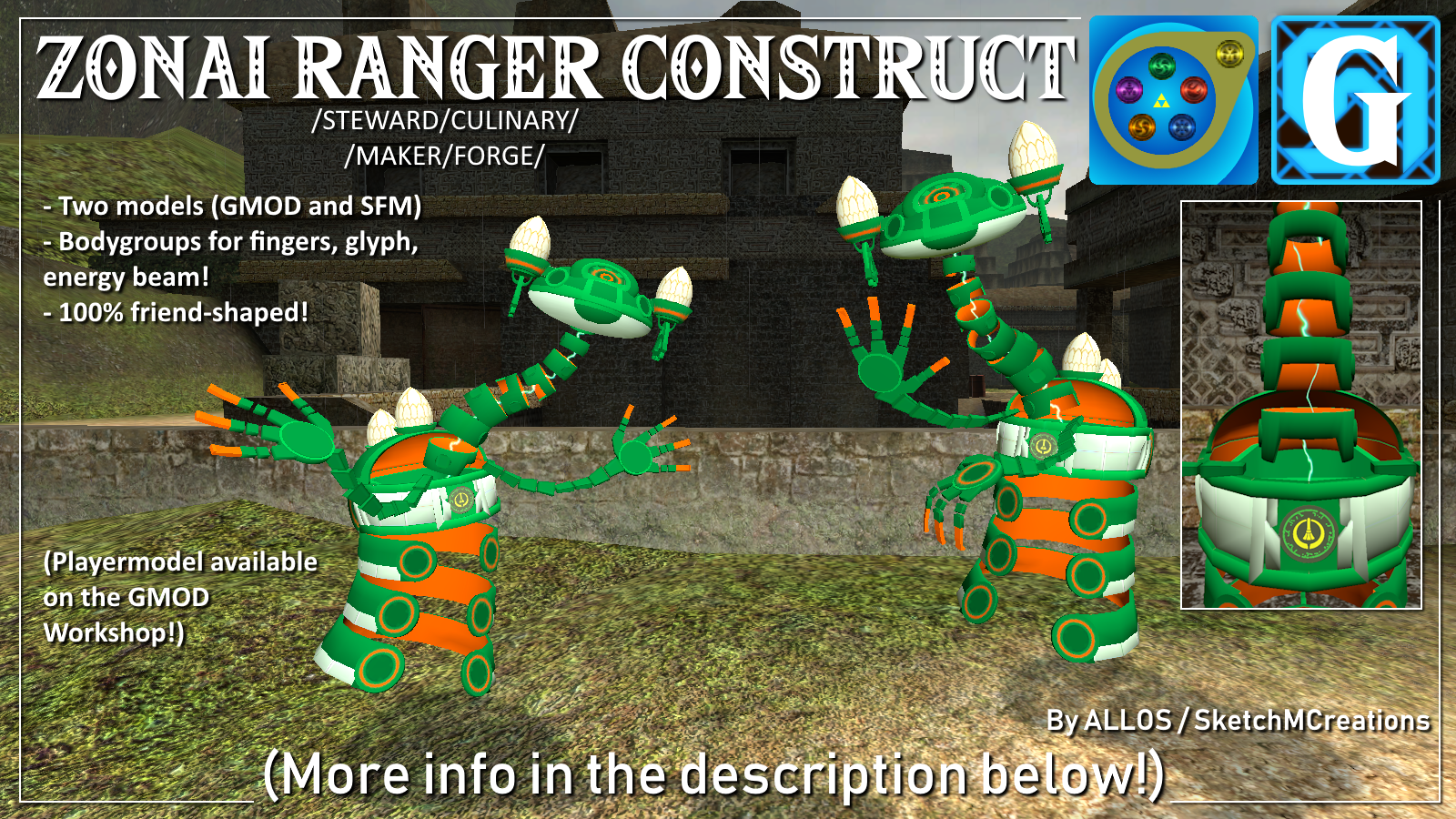 Model - Zonai Ranger Construct (TotK) by SecminourTheThird on DeviantArt
