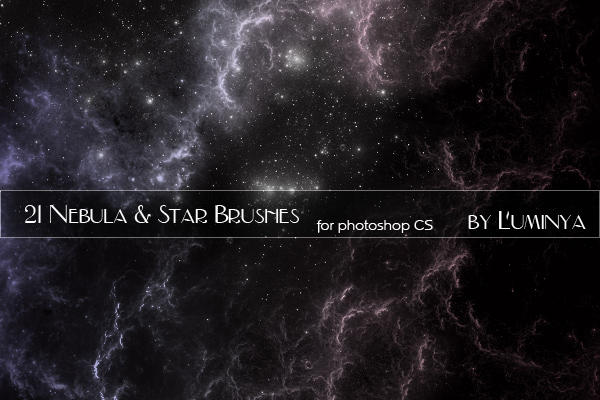 Nebula and Stars Brushes by Luminya