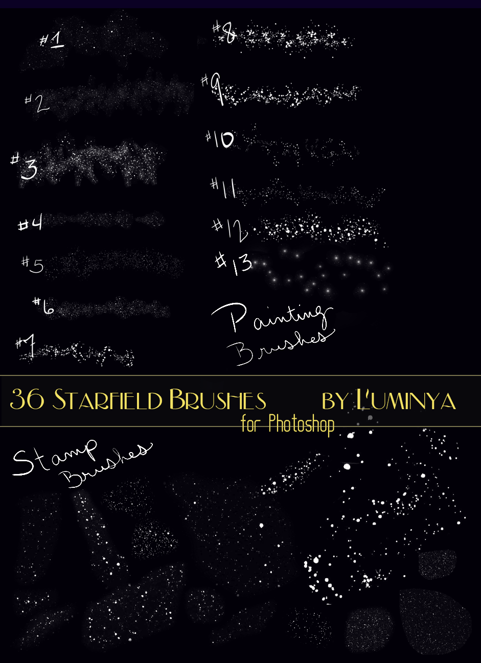 36 Starfield Brushes for by Luminya on DeviantArt