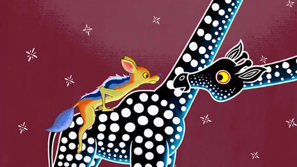 Jackal a up a Giraffe (Tinga Tinga Tales) by jayamurat on DeviantArt