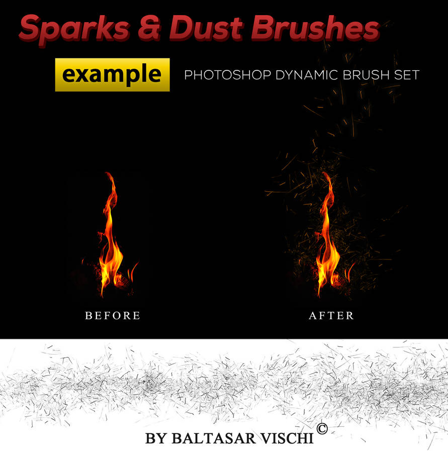 Sparks and Dust Brushes -by Baltasar Vischi by BaltasarVischi on DeviantArt