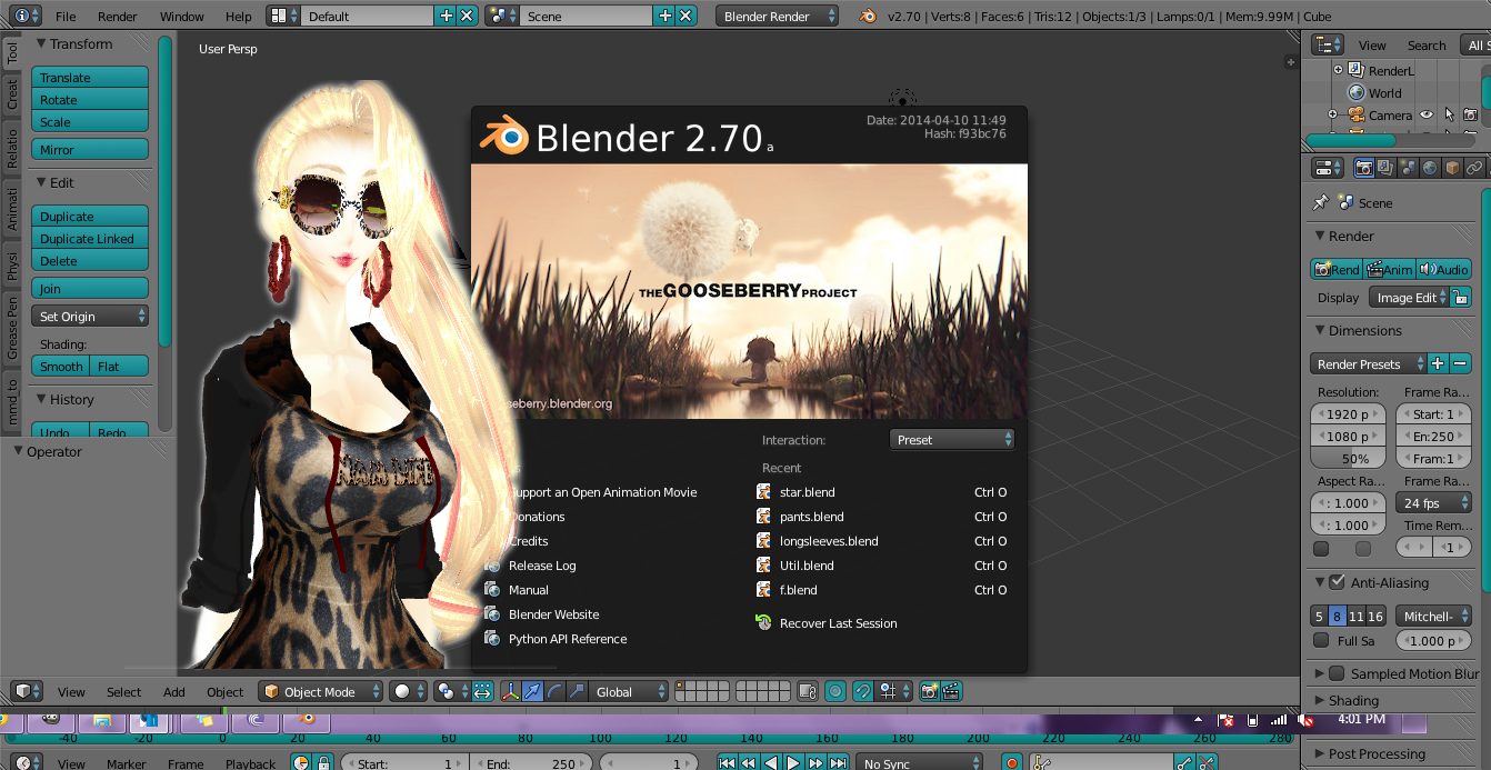 [MMD] BlenderAddons DL by DeidaraChanHeart on DeviantArt
