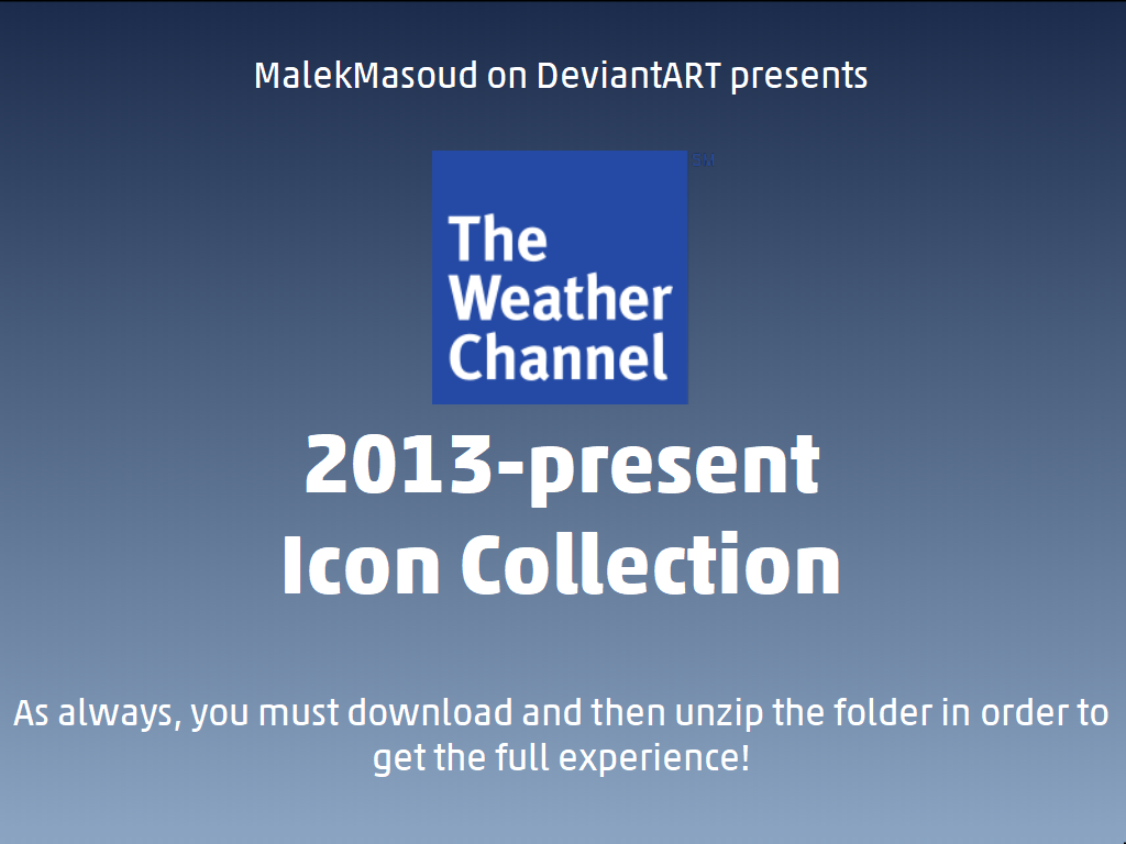 The Weather Channel 2013-present Icon Collection by MalekMasoud on ...