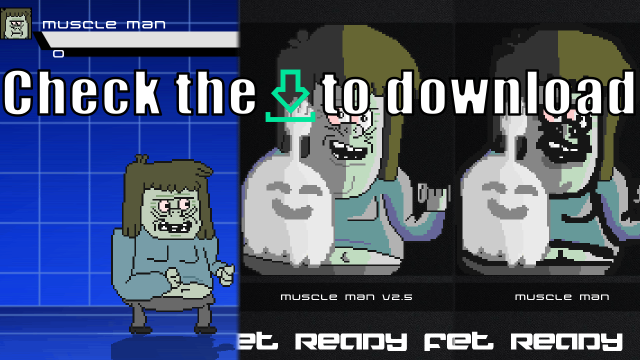Old Muscle Man from regular show(all versions) by DeviantMUGENArchive