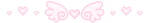 Pixel Wings n' Hearts Divider by Star-Swirl