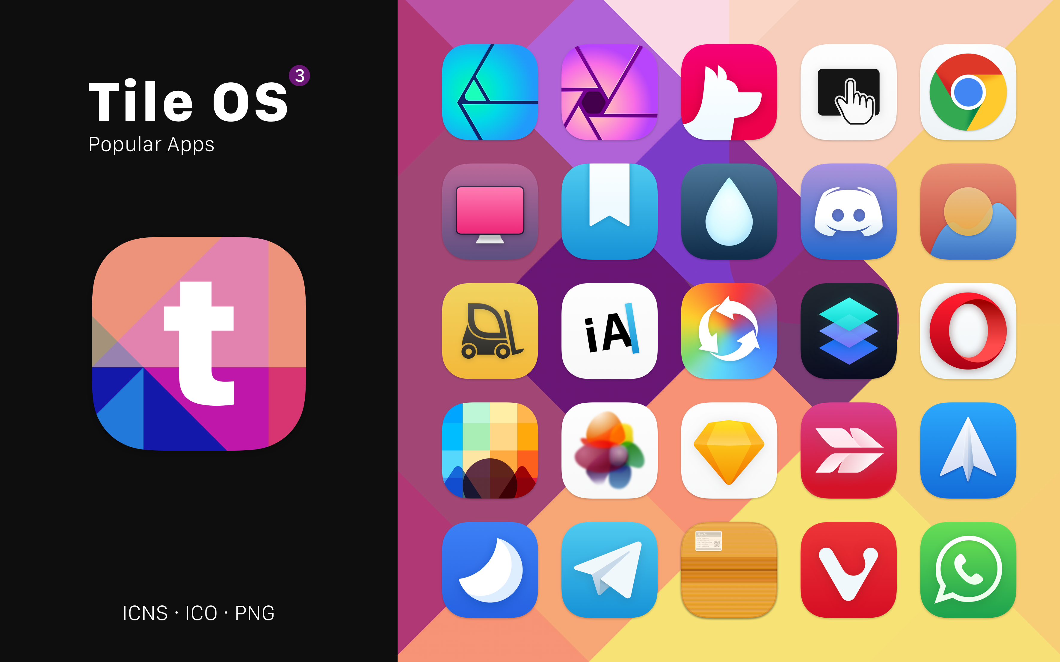 Tile OS 3 - A macOS Iconpack by octaviotti on DeviantArt
