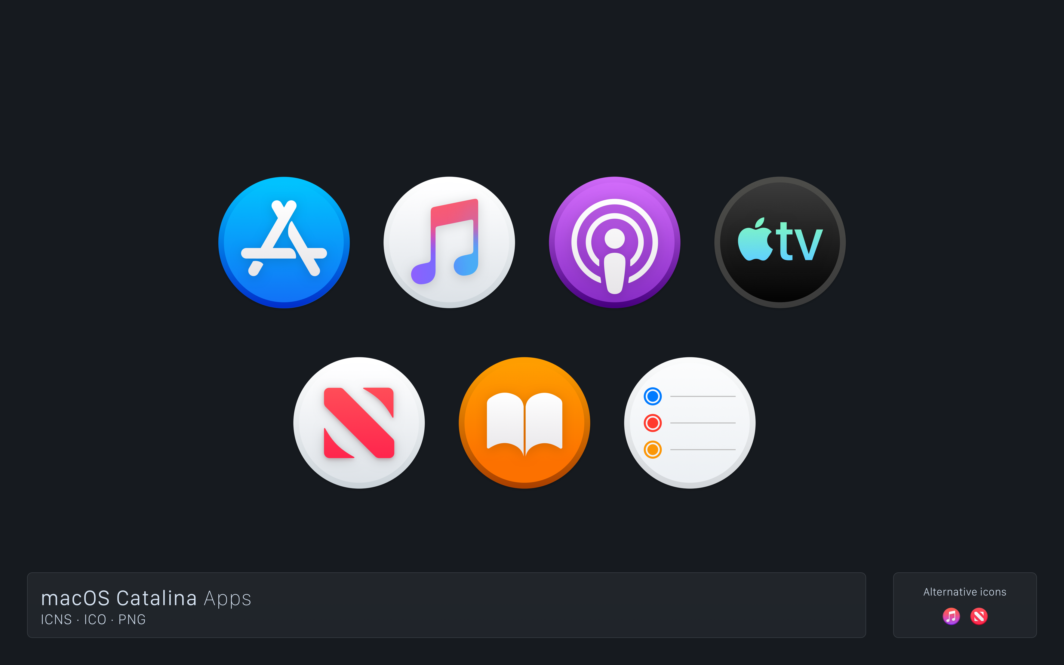 Apps from macOS Catalina - Icons