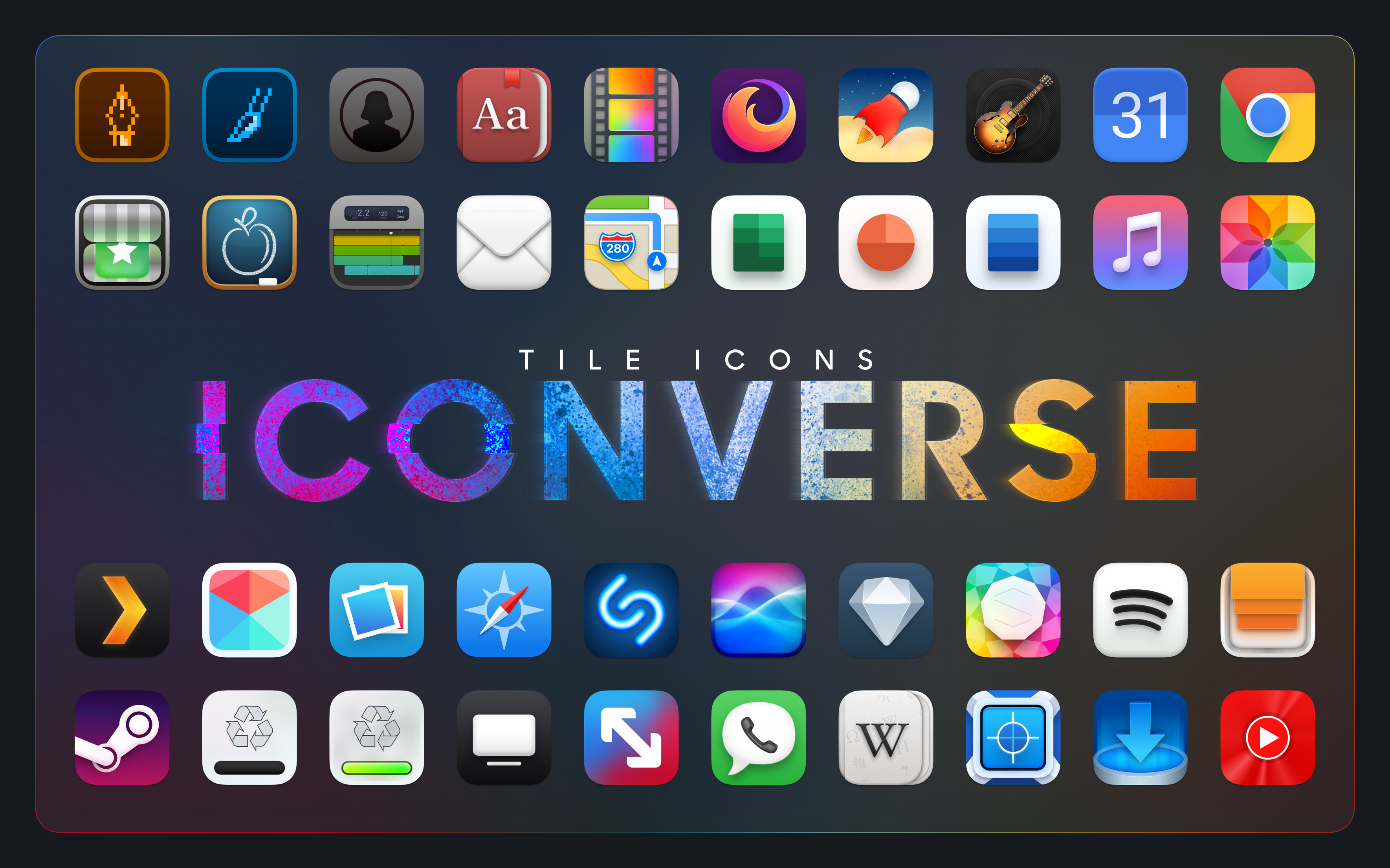Tile Icons Iconverse - A macOS Iconpack
