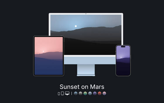 Sunset on Mars - Wallpapers