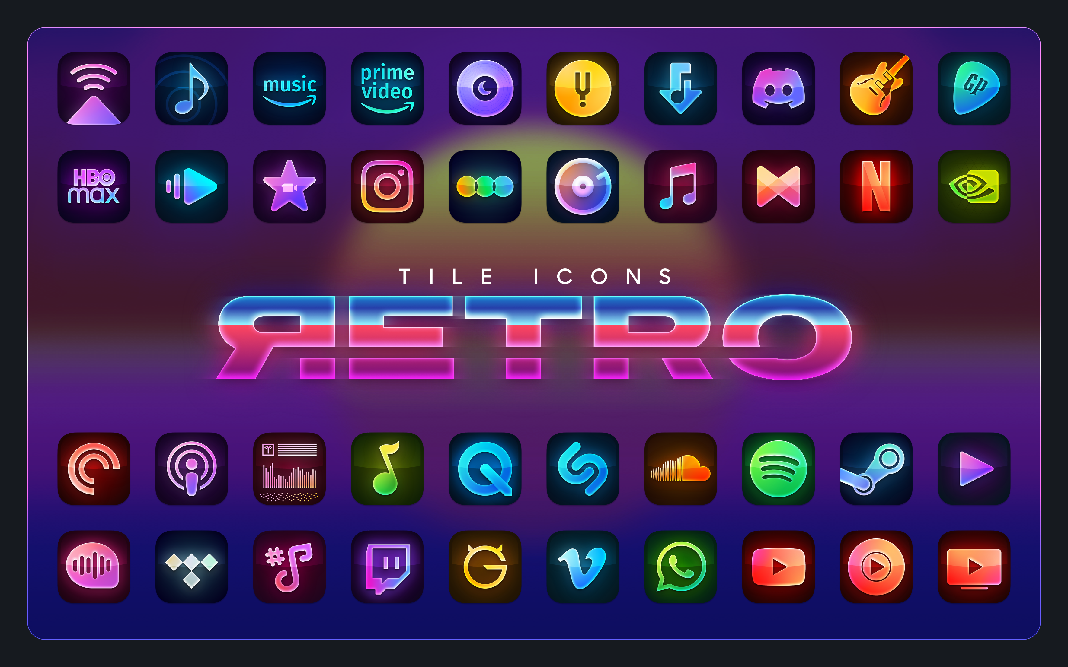 Tile Icons Retro - A macOS Iconpack