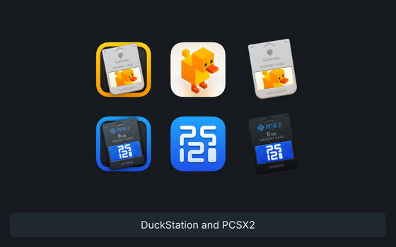 Duckstation and PCSX2 - Icons