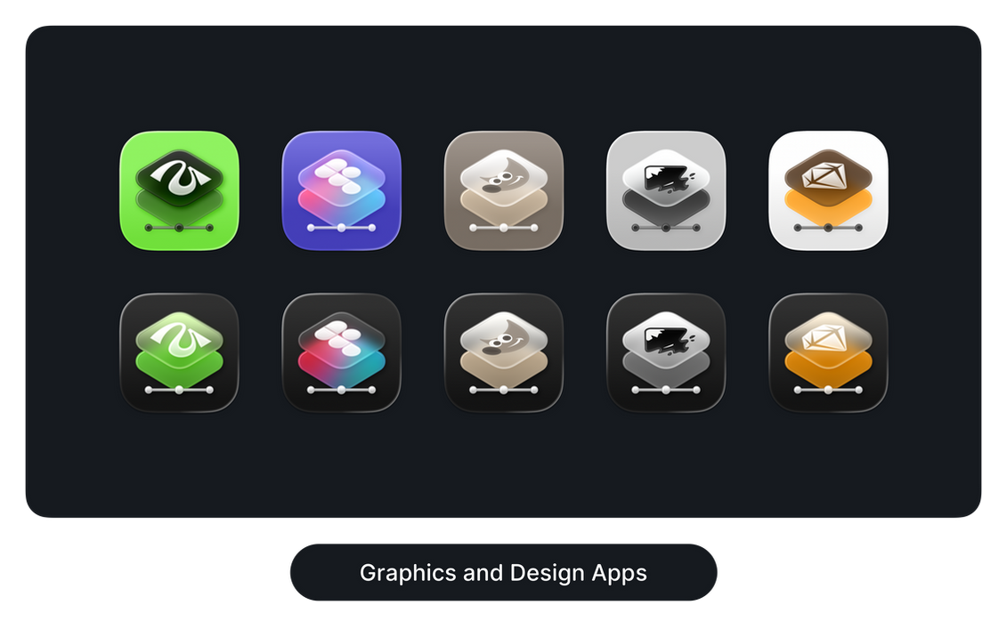 Graphics and Design Apps - Icons by oviotti on DeviantArt