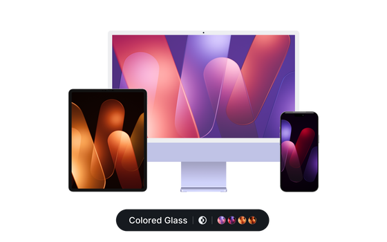Colored Glass - Wallpapers