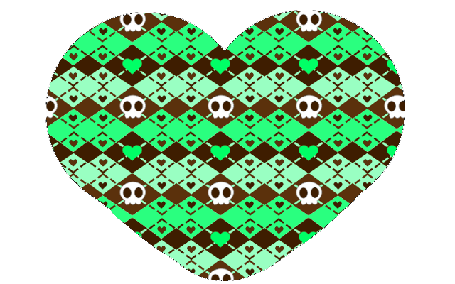 Mint Chocolate Skulls (Pattern for GIMP)