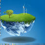 Windows 7 Theme - 3D World