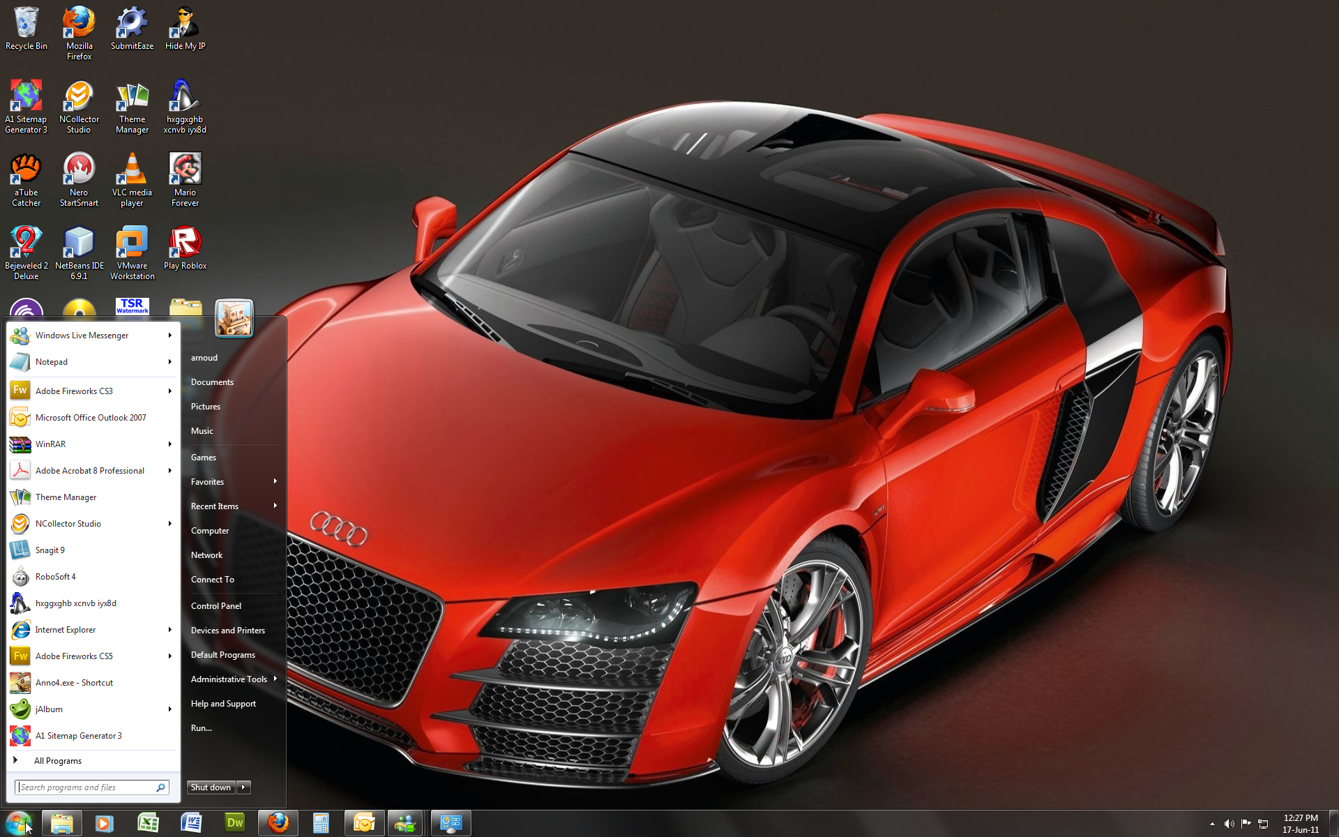 Windows 7 Theme - Audi R8