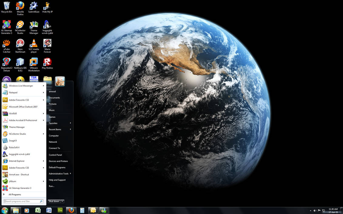 Windows 7 Theme Earth Hd By Windowsthememanager On Deviantart