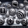 Silver Button Social Media