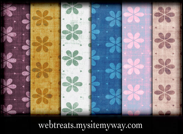 Grungy Floral Patterns by WebTreatsETC on DeviantArt