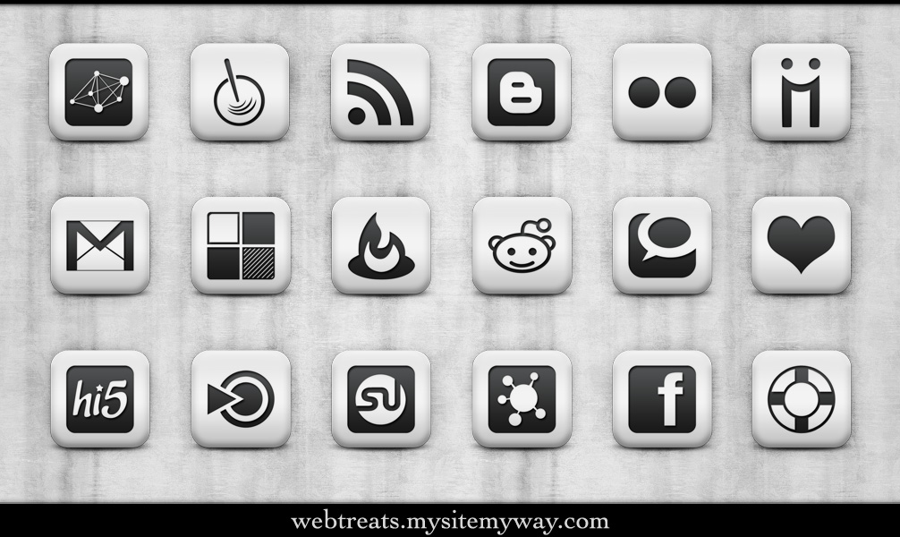 Matte White Square Soc. Media