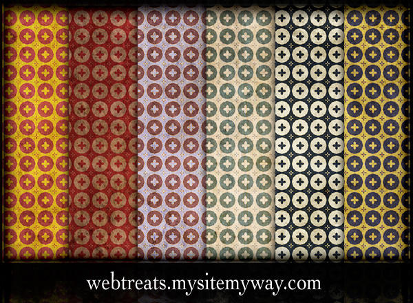 grungy retro patterns by WebTreatsETC on DeviantArt
