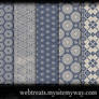 Free Faded Blue Patterns