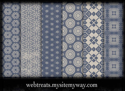Free Faded Blue Patterns