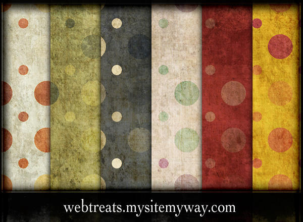 Grungy PolkaDot Patterns 2 by WebTreatsETC on DeviantArt