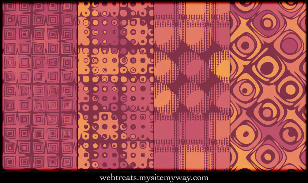 Warm Autumn Retro Patterns by WebTreatsETC on DeviantArt