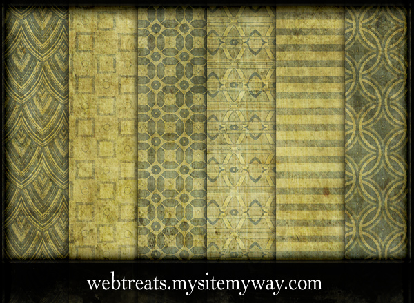 Vintage Pea Green Patterns