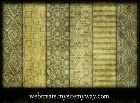 Vintage Pea Green Patterns