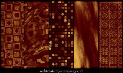 Fiery Red Photoshop Patterns