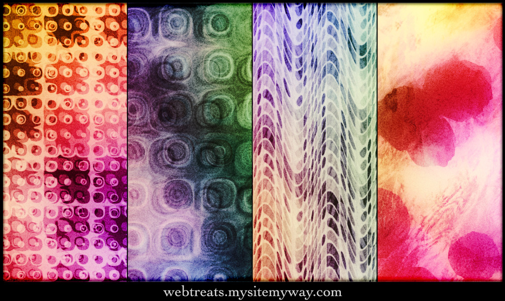 Seamless Grainy Retro Patterns by WebTreatsETC