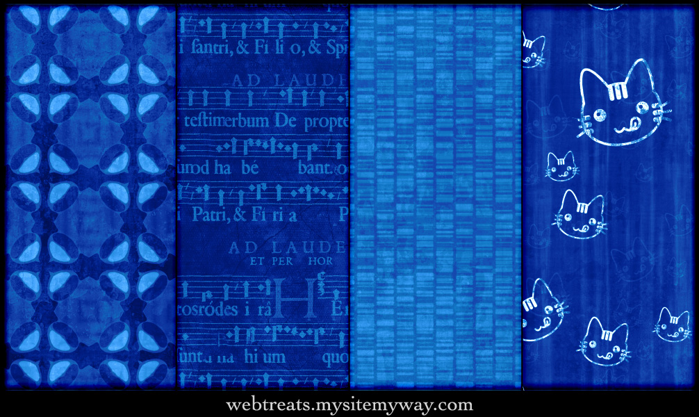 Vibrant Blue Seamless Patterns by WebTreatsETC on DeviantArt