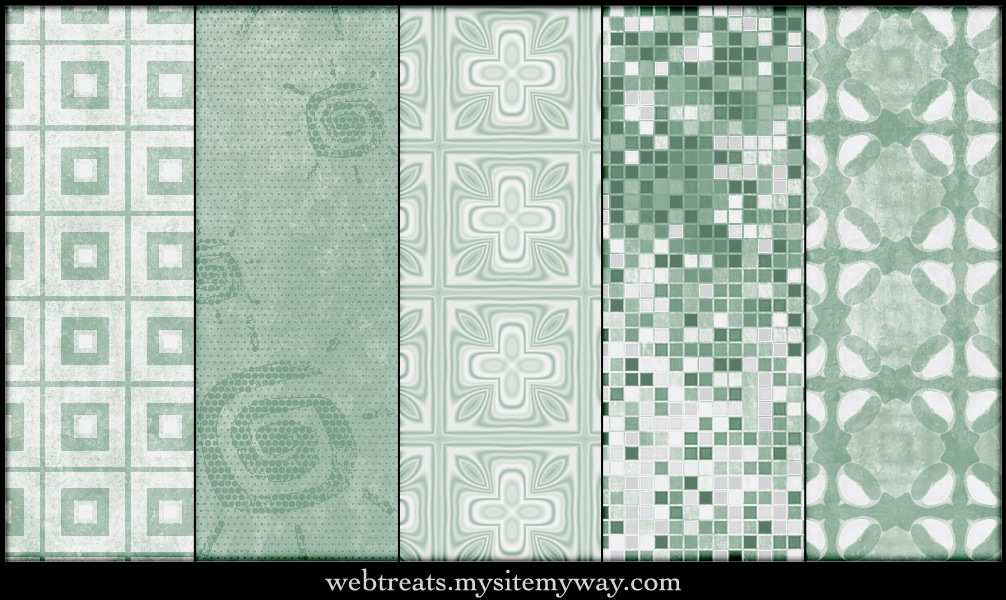 Grungy Mint Green Patterns