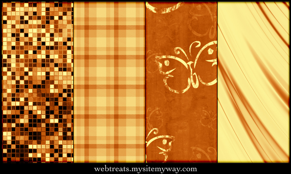 Warm Amber Patterns Part 3 by WebTreatsETC on DeviantArt