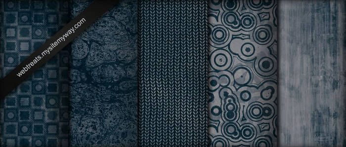 Midnight Blue Grunge Patterns