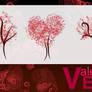 Vector Valentine's Tree