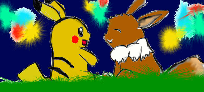 Pikachu x Eevee