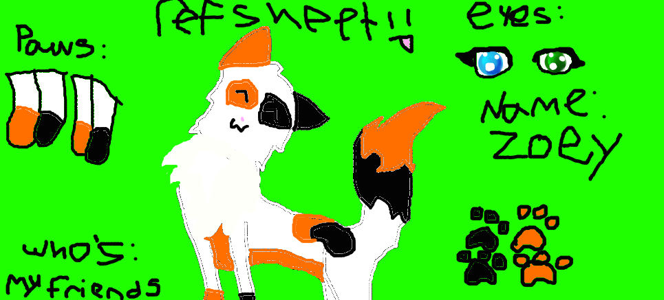Zoeys ref sheet by frogsdolphins on DeviantArt