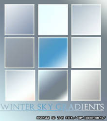 Winter sky gradients