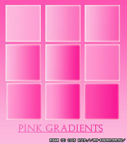 pink gradient set by Alterna666 on DeviantArt