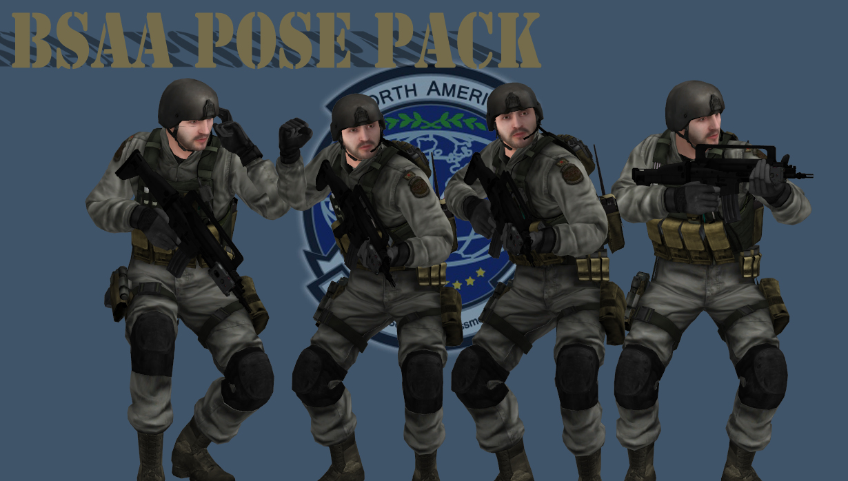 BSAA Pose Pack by ChristopherJRedfield on DeviantArt