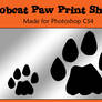 Bobcat Paw Print Shapes