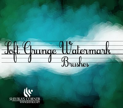 Soft Grunge WaterMark Brushes
